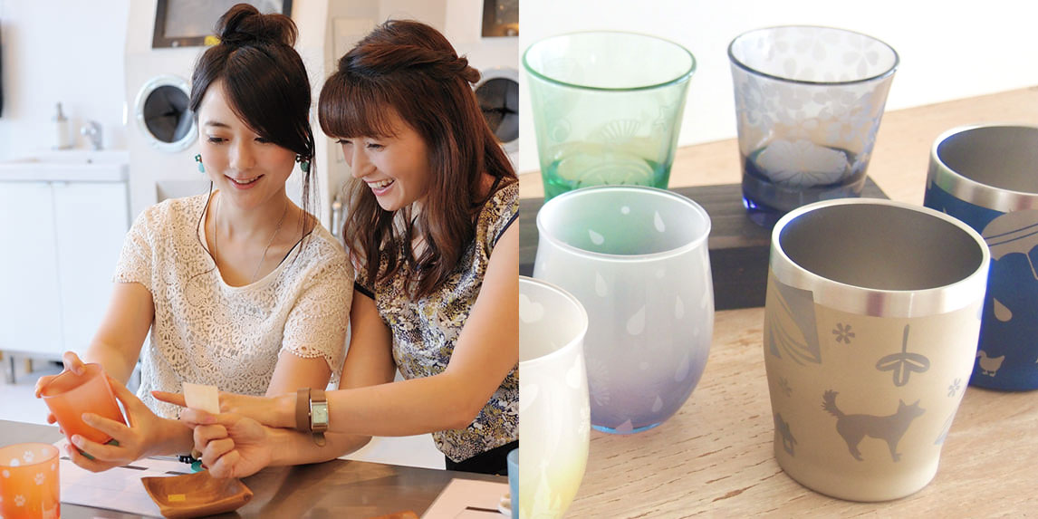 サンドブラスト体験