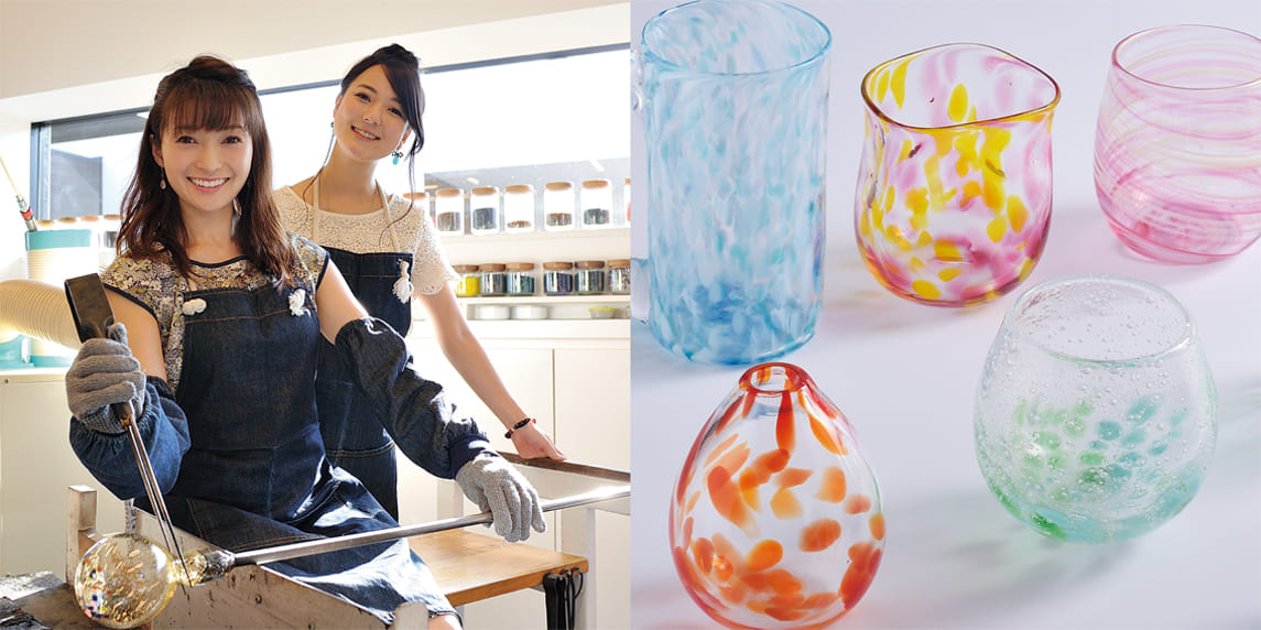 吹きガラス体験